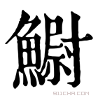 康熙字典 䲁