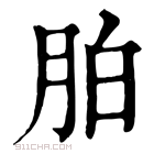 康熙字典 胉