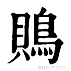 康熙字典 鵙